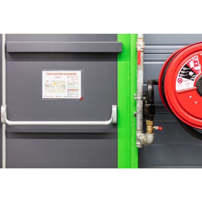 Djois Portacatalogos funda de presentacion adhesiva removible DIN A4 con esquina magnetica capacidad 10 hojas pack 5 unidades 3