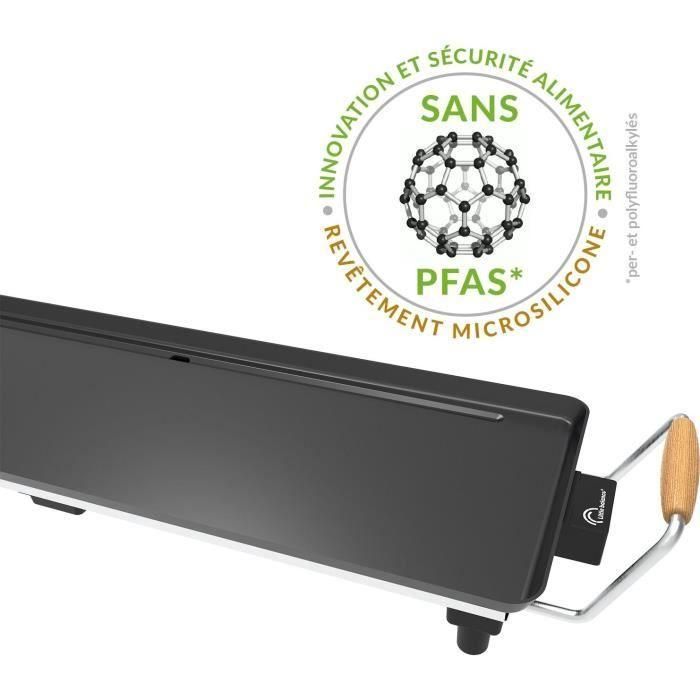 Plancha - LITTLE BALANCE - 8741 - Madera 70 - Mangos de madera - 1800 W - 70 cm 1 Plancha - LITTLE BALANCE - 8741 - Madera 70 - Mangos de madera - 1800 W - 70 cm 1