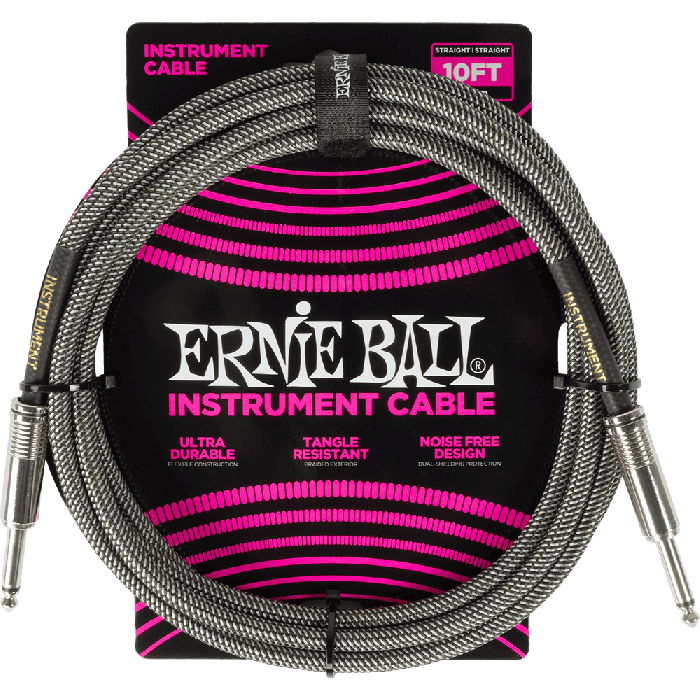 Cable Eb Instrumento Trenzado Jack-Jack Ss 3 M - Silver Fox Cable Eb Instrumento Trenzado Jack-Jack Ss 3 M - Silver Fox