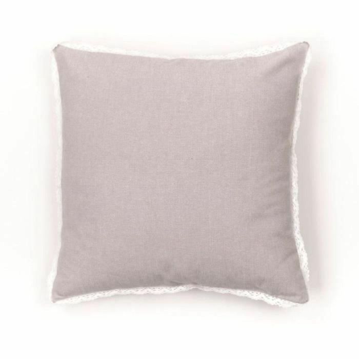 Today TOD1700240533915 Cojín CHARME Chambray x Dentelle Berenice 40 x 40 cm