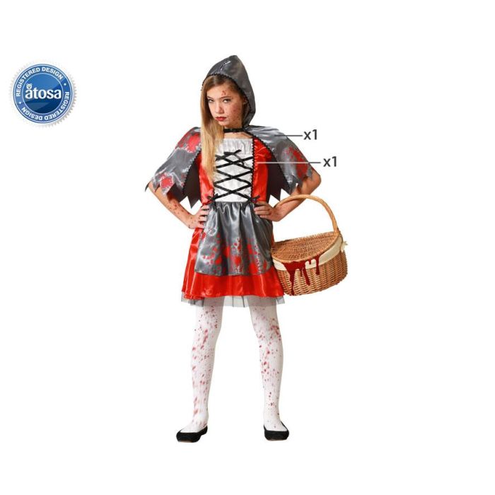 Disfraz Caperucita Roja Sangrienta Niña Infantil 7-9 Años Disfraz Caperucita Roja Sangrienta Niña Infantil 7-9 Años