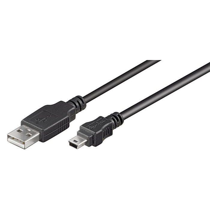 MicroConnect Cable USB 2.0 A a Mini B 5 pines, 1.8 m, 480 Mbit/s para HDD/MP3/PC