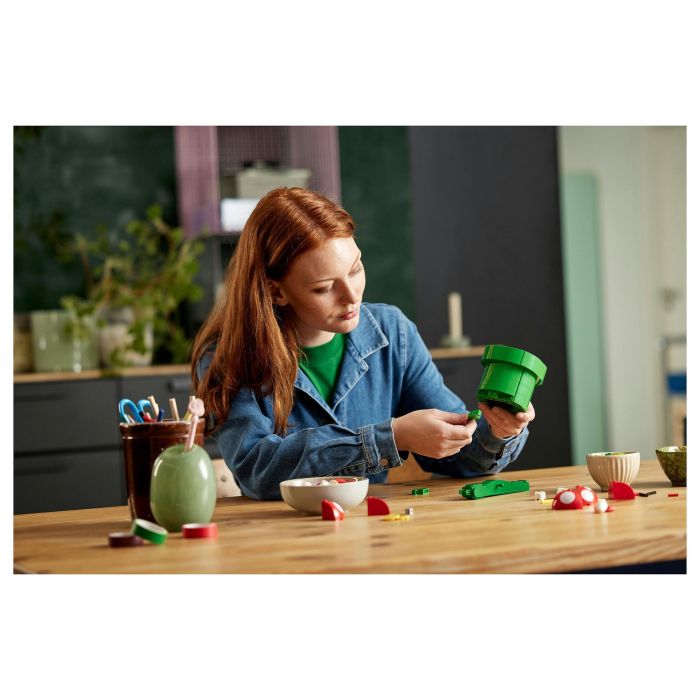 Lego Super Mario 71426 Planta Piraña, Figura Articulada con Tubo y 2 Piezas, Modelo para Adultos, Idea de Regalo 29