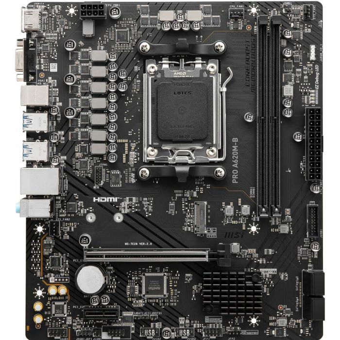Msi Placa Base PRO A620M-B Ranura micro ATX AM5