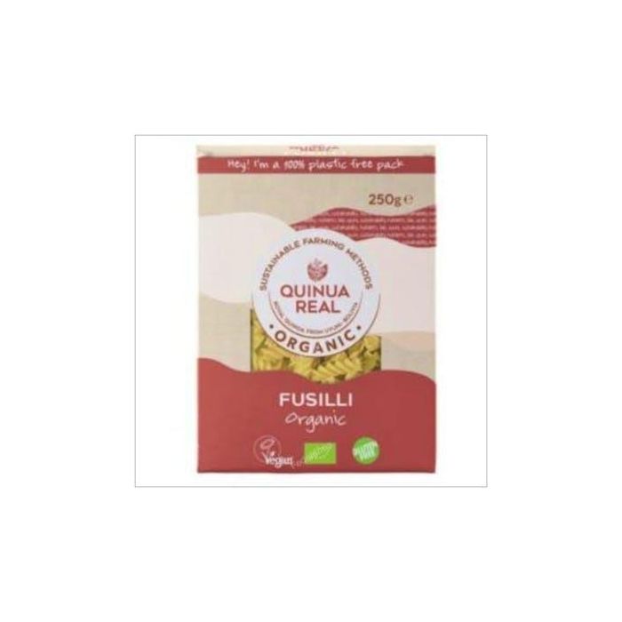 Quinua Real Fusilli de Quinoa Real y Arroz Bio 250g - Pasta Vegana Sin Gluten Ecológica
