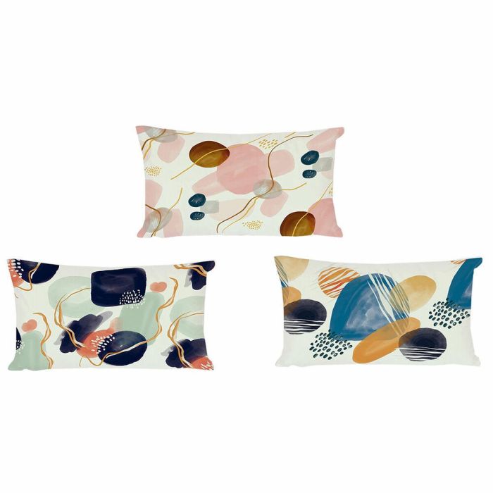 Cojin Urban DKD Home Decor Rosa Multicolor 30 x 12 x 50 cm (3 Unidades) Cojin Urban DKD Home Decor Rosa Multicolor 30 x 12 x 50 cm (3 Unidades)