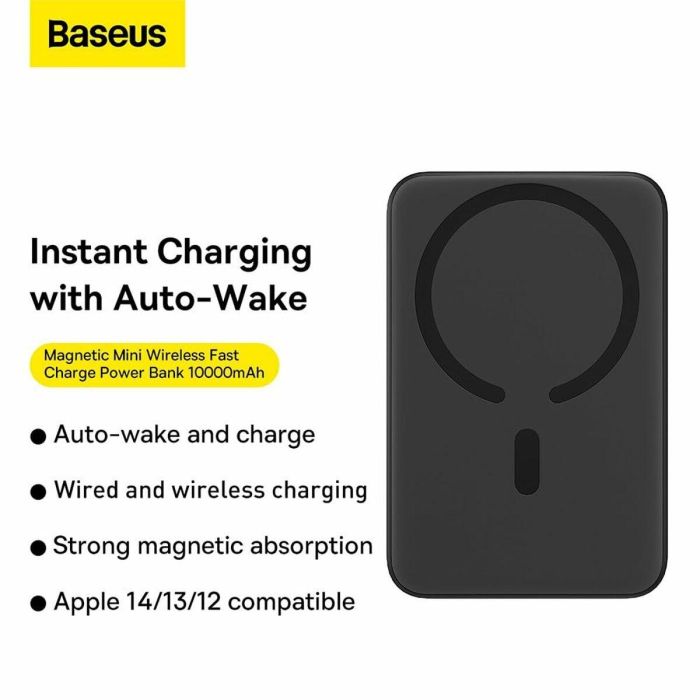Powerbank Baseus P10059001113-00 Negro 10000 mAh 4 Powerbank Baseus P10059001113-00 Negro 10000 mAh 4