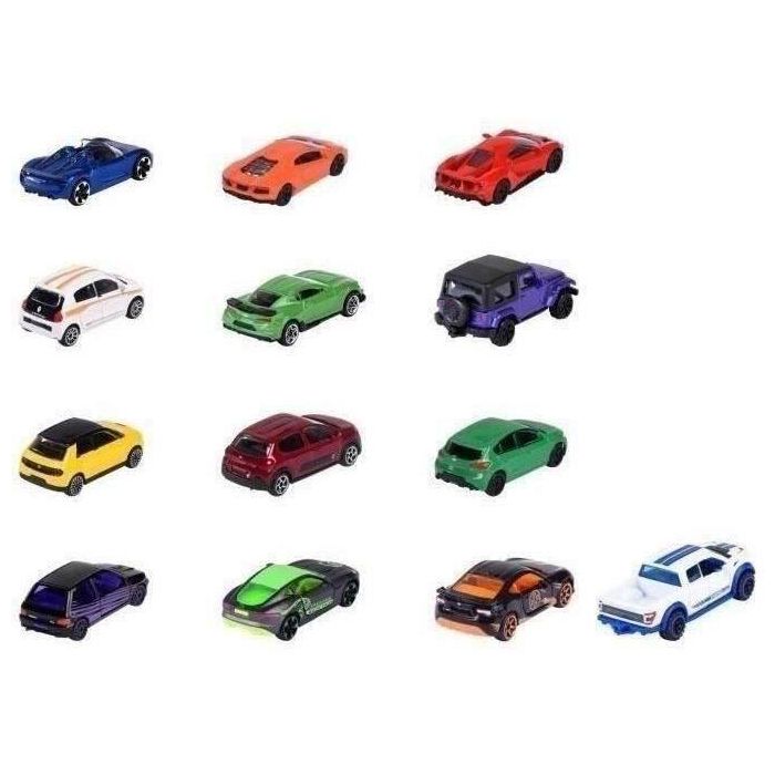 Majorette - Conjunto de 13 coches en miniatura - 9 + 4 exclusivos - Metal - 1