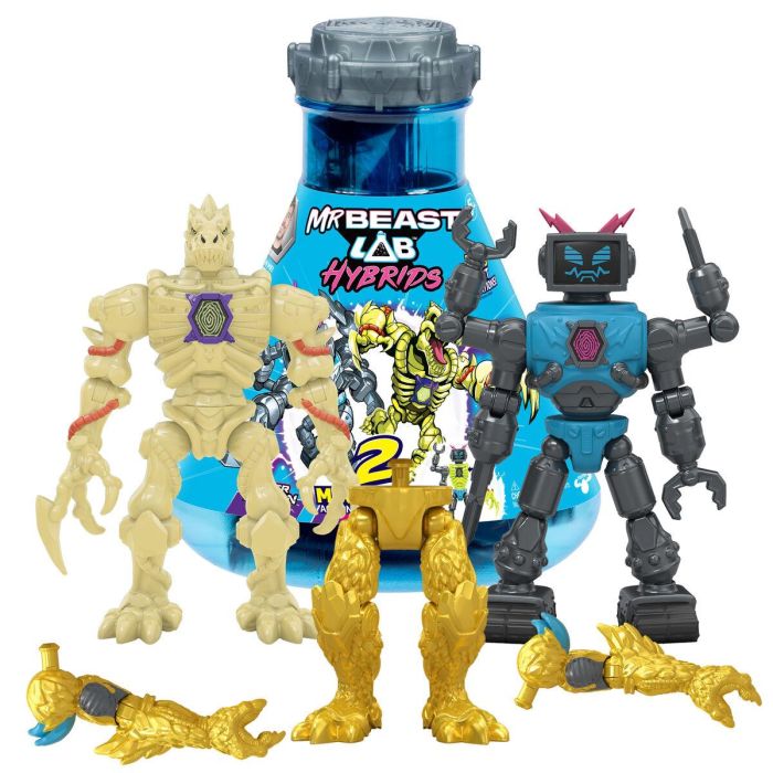 Mrbeast Lab MRB0630996249055 Pack de 2 figuras - Combina y combina - Modelo aleatorio + Media figura 15 Mrbeast Lab MRB0630996249055 Pack de 2 figuras - Combina y combina - Modelo aleatorio + Media figura 15