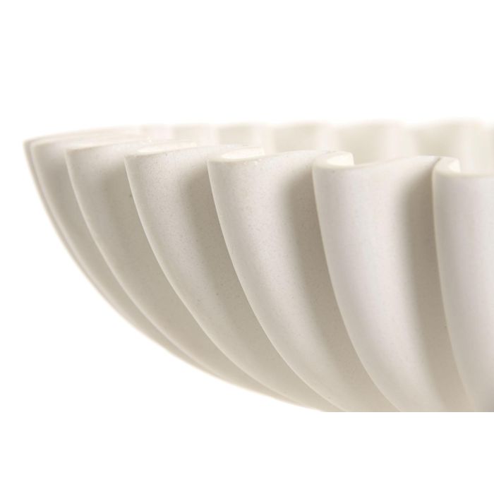 DKD Home Decor Hangzhou design 26a Centro Mesa Atlantico Azul Marino Blanco Resina 30 x 7 x 30 cm (2 Unidades)