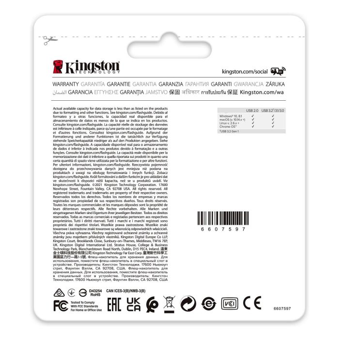 Kingston DataTraveler Exodia M 64GB USB 3.2 Gen 1 (Negro + Azul) 9