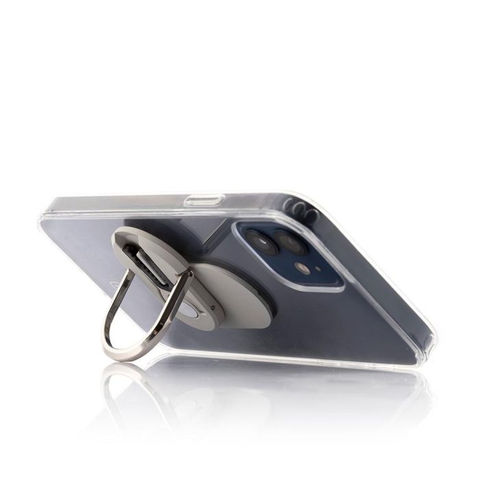 Innovagoods V0103262 Soporte Móvil Universal 3 en 1: Coche (Rejilla), Escritorio, Anilla Dedo. Giro 360°, Inclinación 180°, Adhesivo 3M 3