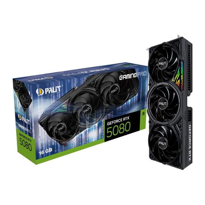 Palit Tarjeta Gráfica GeForce RTX 5080 GamingPro 16GB GDDR7 con 3 Ventiladores 9 Palit Tarjeta Gráfica GeForce RTX 5080 GamingPro 16GB GDDR7 con 3 Ventiladores 9