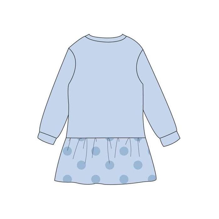 Vestido french terry bluey 3 años 1