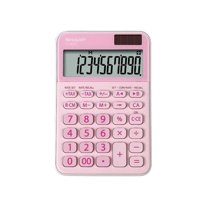 Calculadora Sobremesa Sharp 10 Digitos El-M335Bpk Rosa