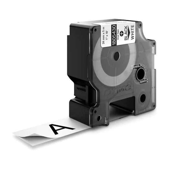 DYMO RHINO Cinta ID1-24 Negro/blanco vinilo