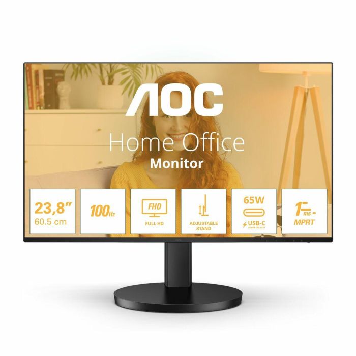 AOC 24B3CF2 Monitor 24" Full HD IPS 100Hz 1ms HDMI USB-C Altavoces Negro 5