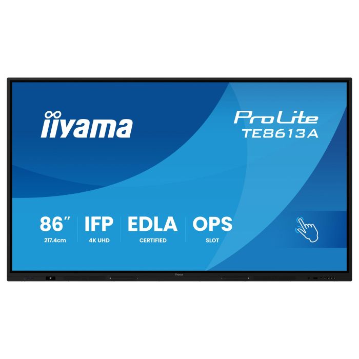 Iiyama Pantalla Interactiva 86" TE8613A-B1AG UHD IPS Android 14 8GB/128GB 450cd/m² Antiglare LAN Wifi 6 Iiyama Pantalla Interactiva 86" TE8613A-B1AG UHD IPS Android 14 8GB/128GB 450cd/m² Antiglare LAN Wifi 6