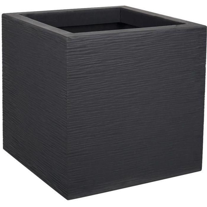 EDA PLASTIQUE Caja de flores Graphit Up cuadrada, 21 L, 29.5x29.5x29.5 cm, Gris antracita, Anti UV, Uso interior/exterior, Fabricada en Francia 0 EDA PLASTIQUE Caja de flores Graphit Up cuadrada, 21 L, 29.5x29.5x29.5 cm, Gris antracita, Anti UV, Uso interior/exterior, Fabricada en Francia 0
