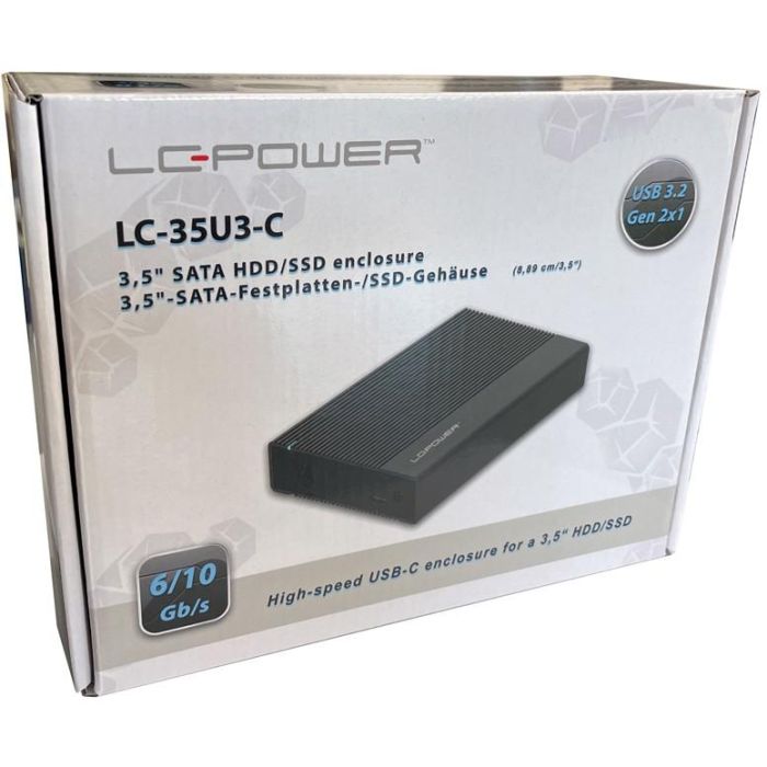 6.3cm LC-25U3-C LC-Power USB3.2 Alu Black 9