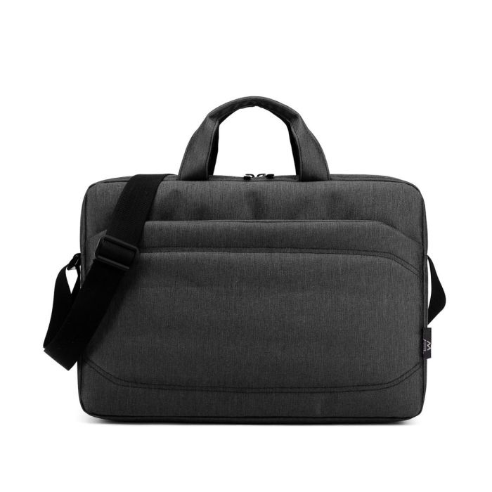 Ewent EW2515 Maletín Portátil 15.6 Pulgadas Negro, Doble Forro, Compartimentos, Correa Ajustable