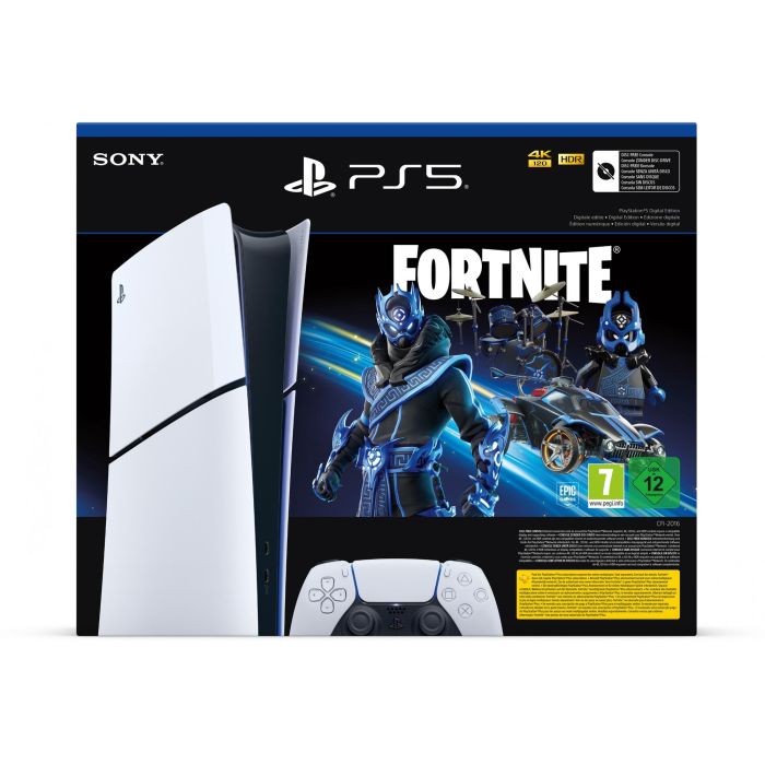 Sony PlayStation 5 Slim Digital Edition con Fortnite color negro y blanco 3 Sony PlayStation 5 Slim Digital Edition con Fortnite color negro y blanco 3
