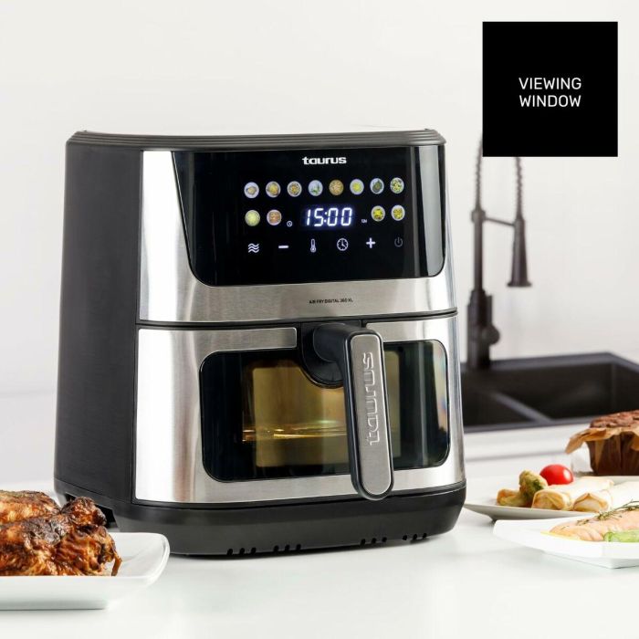Freidora de Aire Taurus AIR FRY 360XL Negro 2100 W 8 L 3 Freidora de Aire Taurus AIR FRY 360XL Negro 2100 W 8 L 3