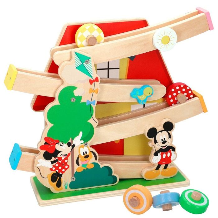 Pista de Madera con Rampas para Coches Disney 5 Piezas 4 Unidades 33,5 x 28 x 9,5 cm 6