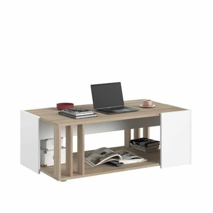 Mesa de café del sur - Decoración de White and Chene of Japan - L 119 x D 43 x H 68 cm - Parisot 5