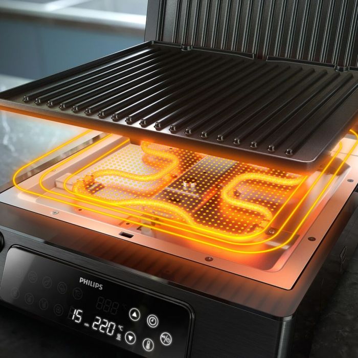 Parrilla Eléctrica Philips HD6307/70 2200 W 3 Parrilla Eléctrica Philips HD6307/70 2200 W 3