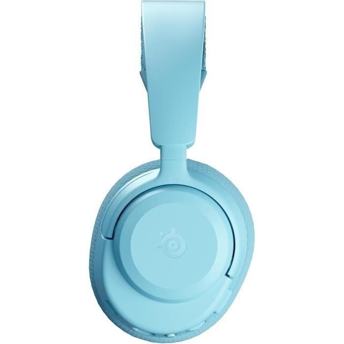 SteelSeries AAATQ03451 Auriculares Gaming Arctis Nova 3PW Inalámbricos Bluetooth + 2.4GHz 40h Batería Azul Cielo 2