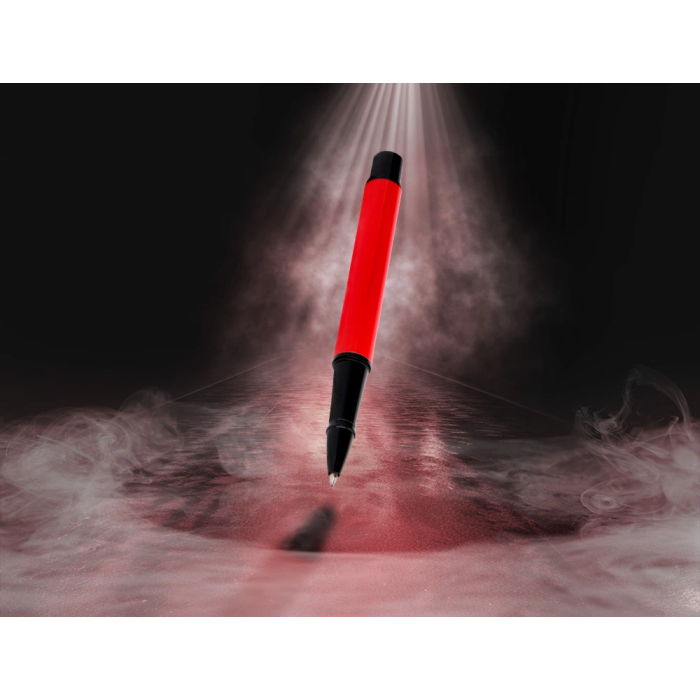 Belius Turbo Boligrafo Aluminio Rojo y Negro Tinta Azul Caja Diseño Caja Magnética 0,8 mm 1