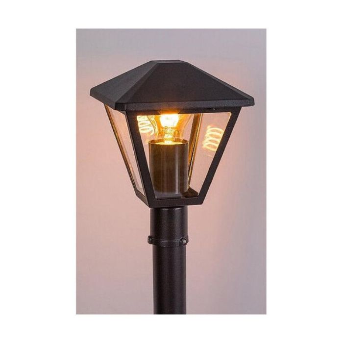 RABALUX RAB-7150 Báliza Exterior Paravento Lámpara de Pie para Jardín IP44 1xE27 40W Negro Aluminio Estilo Clásico 6