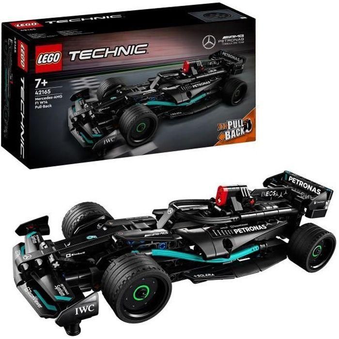 Juego de construccion coche mercedes petronas pull back lego technic