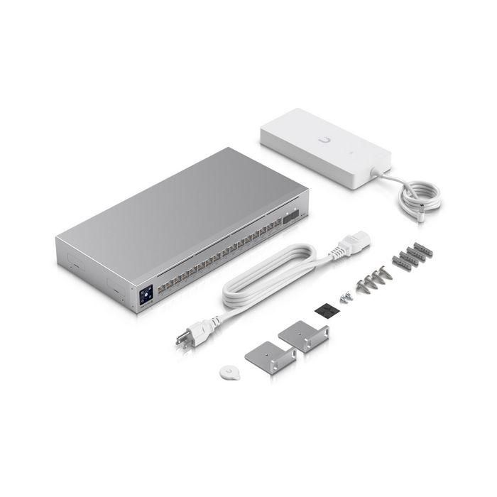 Ubiquiti L3 Switch Layer 3 Etherlighting™ 16 puertos 2.5GbE PoE++ 180W 2x SFP+ 84 Gbps AC/DC 8 Ubiquiti L3 Switch Layer 3 Etherlighting™ 16 puertos 2.5GbE PoE++ 180W 2x SFP+ 84 Gbps AC/DC 8