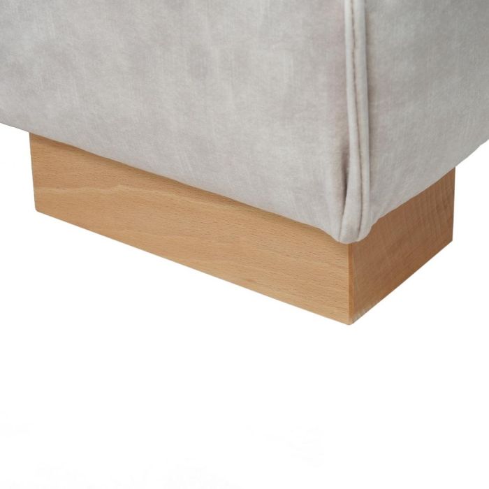 Sofá 4 Plazas Beige Tejido Salón 266 X 93 X 97 cm