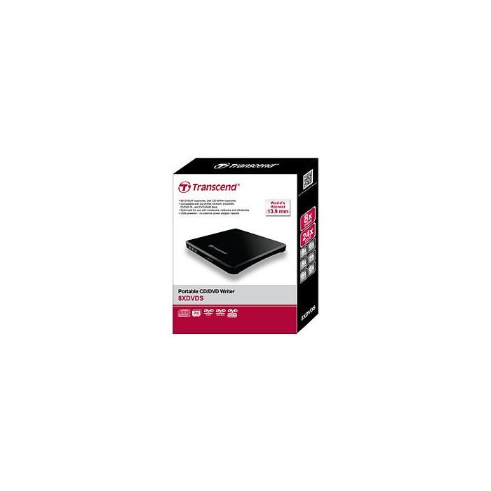 Transcend EXT SLIM USB black TS8XDVDS-K retail 1
