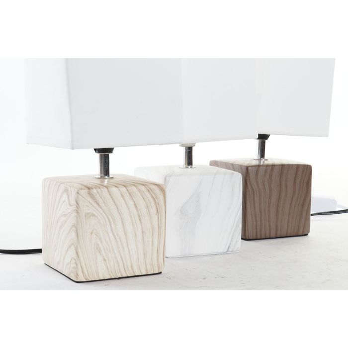 Lampara Sobremesa Urban DKD Home Decor Blanco Natural 12 x 29 x 12 cm (12 Unidades) 2 Lampara Sobremesa Urban DKD Home Decor Blanco Natural 12 x 29 x 12 cm (12 Unidades) 2