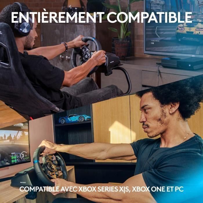 Logitech G G923 Volante y Pedales TrueForce Force Feedback con Freno Progresivo para PC, Xbox One, Xbox Series X|S, Negro 2 Logitech G G923 Volante y Pedales TrueForce Force Feedback con Freno Progresivo para PC, Xbox One, Xbox Series X|S, Negro 2