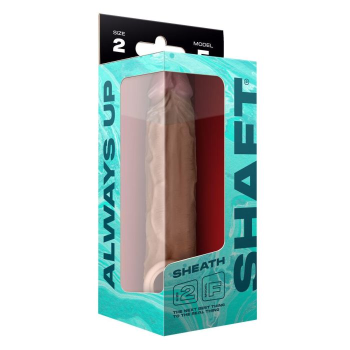 Funda para pene Shaft Model F Marrón Ø 4,8 cm 1 Funda para pene Shaft Model F Marrón Ø 4,8 cm 1