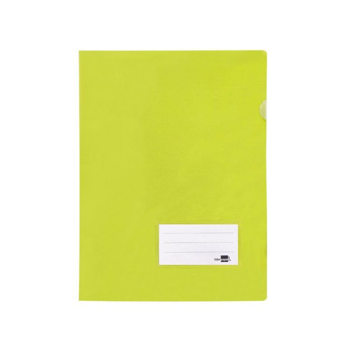 Carpeta Liderpapel Dossier A4 Uñero Amarillo Fluor Opaco 10 unidades 1