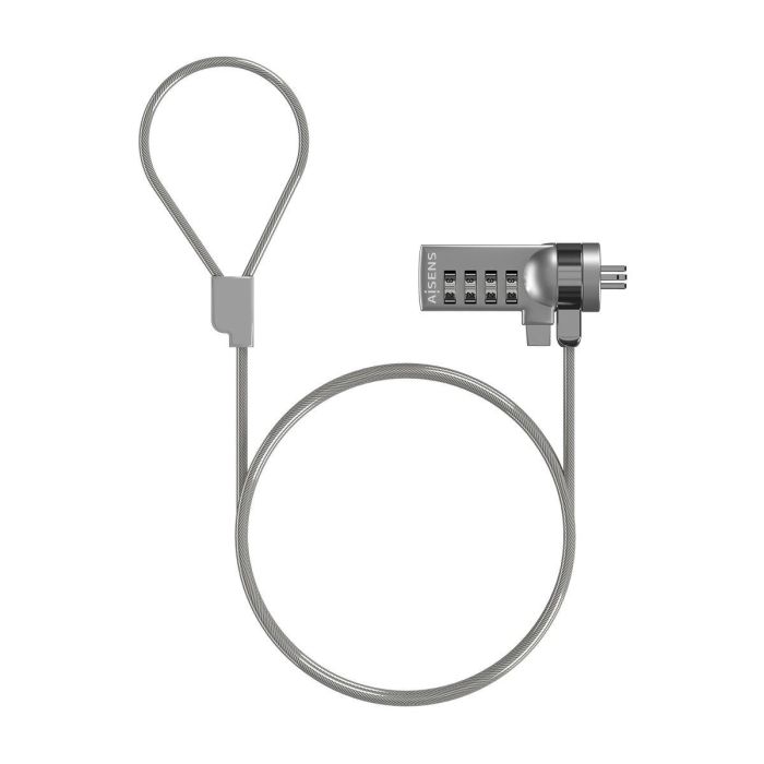 Aisens Cable de Seguridad con Cerradura de Combinación para Ordenador, Portátil, Monitor 1,5 M 4 Aisens Cable de Seguridad con Cerradura de Combinación para Ordenador, Portátil, Monitor 1,5 M 4