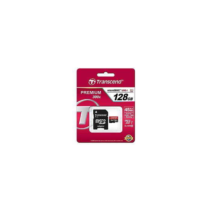 Transcend TS64GSDU3 MicroSDHC 128 GB Clase 10 U1 Tarjeta de Memoria Premium 1
