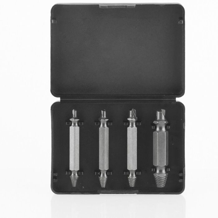 Brocas para Extraer Tornillos Dañados InnovaGoods 4 Unidades 4 Brocas para Extraer Tornillos Dañados InnovaGoods 4 Unidades 4