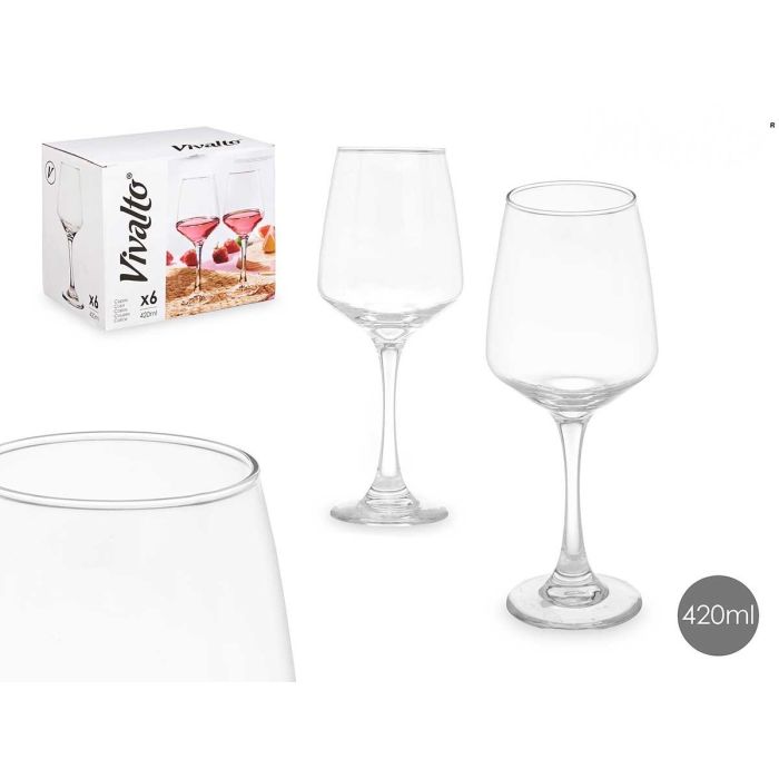 Copa Cónica Vivalto 420 ml - Vidrio Transparente 9x22x9 cm (24 Unidades) Copa Cónica Vivalto 420 ml - Vidrio Transparente 9x22x9 cm (24 Unidades)