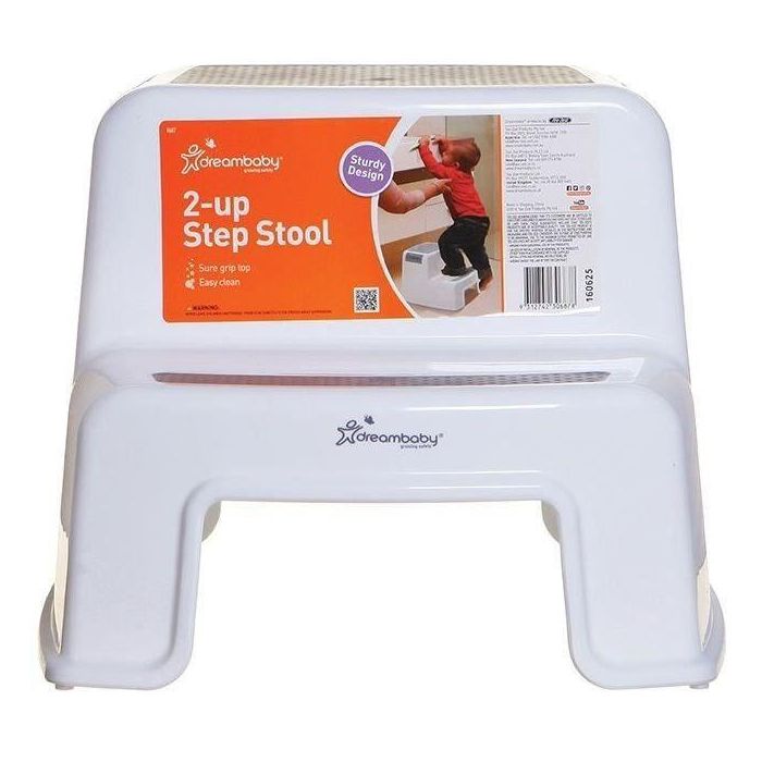 Taburete con escalera - DREAMBABY - 2 Up - Antideslizante y texturizado - Hasta 80 kg para niños y adultos - Gris 5 Taburete con escalera - DREAMBABY - 2 Up - Antideslizante y texturizado - Hasta 80 kg para niños y adultos - Gris 5