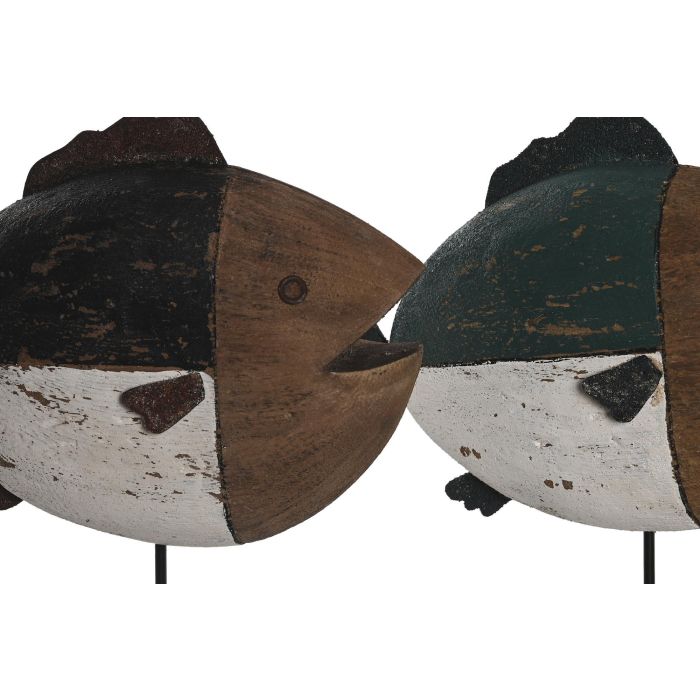 DKD Home Decor Figura Decorativa de Pez Estilo Antique Madera Paulownia Multicolor 8x26x18 cm (Pack de 2 Unidades) Diseño Surtido 1 DKD Home Decor Figura Decorativa de Pez Estilo Antique Madera Paulownia Multicolor 8x26x18 cm (Pack de 2 Unidades) Diseño Surtido 1