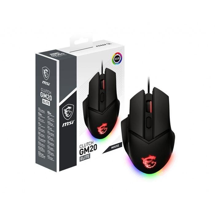 MSI 4719072721374 Ratón Gaming con Cable CLUTCH GM20 ELITE 2 MSI 4719072721374 Ratón Gaming con Cable CLUTCH GM20 ELITE 2
