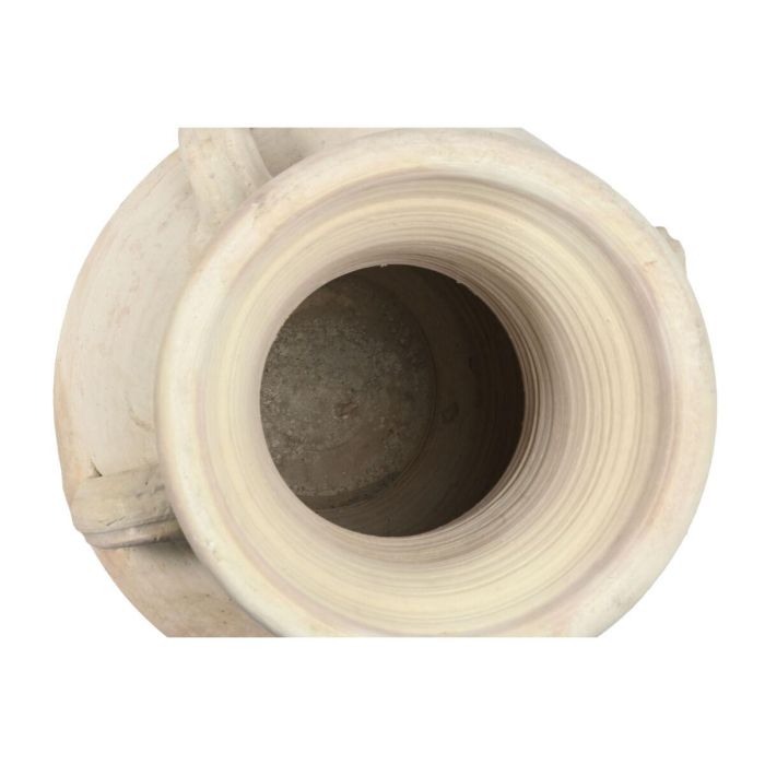 DKD Home Decor Ánfora de Terracota Mediterránea Artesanal Hecha a Mano Colección Jerba Crudo 100 cm Alto x 54 cm Ancho x 54 cm Fondo 3
