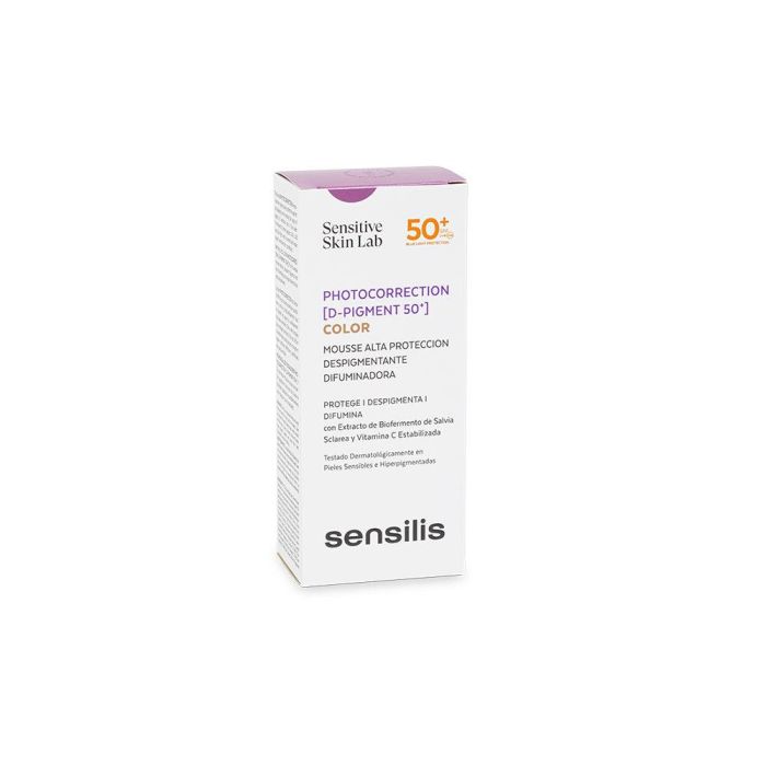Sensilis PHOTOCORRECTION [d-pigment 50+] mousse tratamiento facial antimanchas alta protección solar 40 ml 1